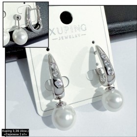 Сережки Xuping 11312 (4см.) «сережки 2 в 1»